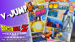 I got this dbz kakarot for christmas last year and haven't gotten the chance to play it due to ghost of tsunami being so awesome. New V Jump Breakdown Dragon Ball Z Kakarot Dlc 3 Trunks Warrior Of Hope Youtube