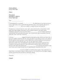 College Recommendation Letter Format Templates At Allbusinesstemplates Com