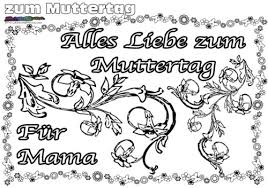 Muttertag Ausmalbild Malvorlage Gruss Mit Herz Babyduda Malbuch
