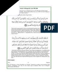 Ayat 32, 33, dan 89 setelah selesai. Asbabun Nuzul Surat Al Baqoroh Ayat Terakhir