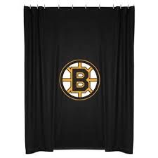 Sports Coverage Boston Bruins Shower Curtain For A Boys Bathroom Nhl Boston Bruins Boston Bruins Bruins