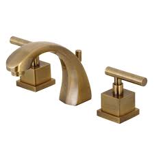 Widespread bathroom faucets comes with elegant and stylish design. Kingston Brass Ks4983cql Claremont 8 Widespread Bathroom Faucet Antique Brass