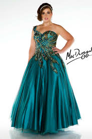 42833f Mac Duggal Evening Dresses Plus Size Peacock Prom Dress Plus Size Prom Dresses