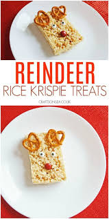 Reindeer Rice Krispie Treats Rice Krispies Rice Krispie Treats Krispie Treats
