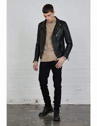 Men S Kay Michaels Platinum Leather Jacket In Black Kay Men S Leather Jacket Michael