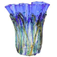 Murano Glass Vases Murano Glass Abstract Flower Vase Red In 2021 Murano Glass Vase Murano Glass Glass Art