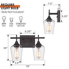 Osimir Bathroom Light Fixtures 21 Inch Farmhouse Bathroom Vanity Lights Over Mirror Dark Bronze Bath Wall Light Farmhouse Goals
