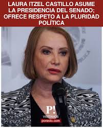 México I Laura Itzel Castillo, próxima presidenta del Senado, trabajará  "con principios y por el pueblo" 👉 https://goo.su/VF6Z