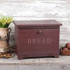 Wooden Bread Box With Inside Shelf Irvin S Country Tinware Wooden Bread Box Bread Boxes Primitive Kitchen Decor
