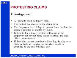 In order to help your company manage its unemployment account and protest unemployment benefit claims, the indiana department of workforce development (dwd) is implementing a new unemployment insurance benefit protest. Illinois State Council Of Society For Human Resource Management Legislative Conference Uci Unemployment Consultants Inc Uci Unemployment Consultants Ppt Download
