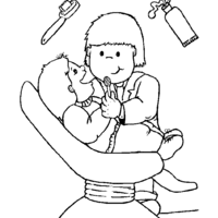 Imagens do número cinco para pintar. Desenhos De Dentista Para Colorir Tudodesenhos