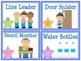 star helpers classroom jobs display clip chart