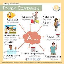 Time Expressions With Preposition A A Cup Of French