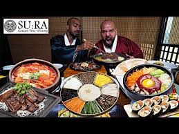 تحدي الاكل الكوري لي اول مره في مطعم سورا Korean Food Challenge Viralstat