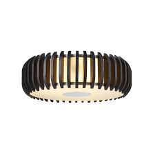 It's a very stylish fixture that shipped quickly, was. Shop Allen Roth 14 75 In W Black White Standard Ceiling Flush Mount Light At Lowes Com White Flush Mount Light White Ceiling Flush Mount Lighting