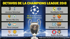Champions league octavos vuelta viernes 21:00 juventus o. Sorteo De Octavos De La Champions League En Directo Sorteo Champions League Champions La Champions League