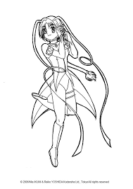 Ichigo Momomiya Picture Coloring Page Ore Tokyo Mew Mew Coloring Sheets On Hellokids Com Coloring Pages For Girls Cute Coloring Pages Love Coloring Pages