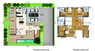 Large single story floor plans offer space for families and entertainment; 10 Modern 2 Story House With Floor Plans Simple Design House