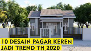 Desain pagar yang saya sukai yaitu konsep pagar yang asri dengan menanam tanaman mungil di sekitar pagar rumah anda. 10 Desain Pagar Rumah Minimalis Terbaru 2020 Vol 2 Youtube