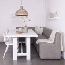 een bank bij je eettafel dat de hoek om gaat wij hebben het in vele maten kleuren leverbaar house of mayflower eetkamermeubels keuken hoekbank eethoek