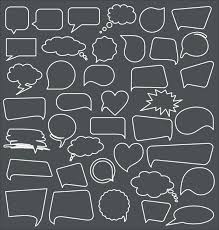 This file was uploaded by nativetranslator and free for personal use only. Speech Bubbles On Black Background Collection 327702 Vector Art At Vecteezy