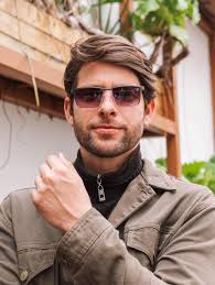 Óculos de Sol Masculino Agata Branco