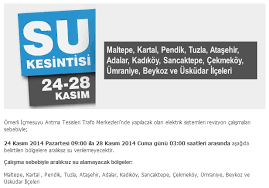 + i̇stanbul su ve kanalizasyon i̇daresi'nin (i̇ski̇) internet sitesinden yapılan duyuruya göre, yenileme, bakım ve onarım çalışmaları nedeniyle bugün saat 10.00'da başlayan su kesintisi 27 mart salı günü. Tuzla Belediyesi On Twitter Dikkat Su Kesintisi Tuzla Iski Http T Co 85eynwokah