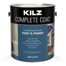 The dead flat works very good for ceilings while eggshell and semigloss are perfect for rentals. Kilz Complete Coat Semi Gloss Paint And Primer Kilz