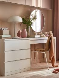 Malm Toilettafel Wit 120x41 Cm Ikea 120x41 Ikea Malm Schminktisch Toilettafel Wit White Dressing Tables Room Ideas Bedroom Dressing Room Decor