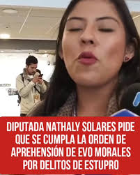 🛑🛑La diputada de Libre, Nathaly Solares Tuesta exige aprehensión de #Evo  por delitos de Trata y Tráfico de personas y estupro ,  #ComunicaciónDigitalParaElDesarrollo #TvmosBolivia