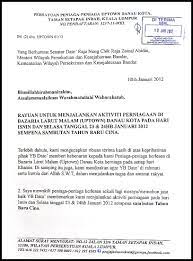 Malaysia tourism quality assurance (mytqa). Contoh Surat Rasmi Memohon Kebenaran Berniaga