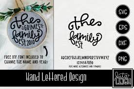 Download icons in all formats or edit them for your designs. Hand Lettered The Family Est Rounds Svg 407911 Hand Lettered Design Bundles
