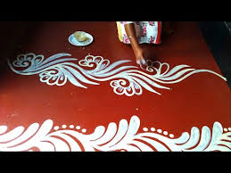 very simple door side alpona design new alpona design 2020 riya s creative gallery youtube very simple door side alpona design