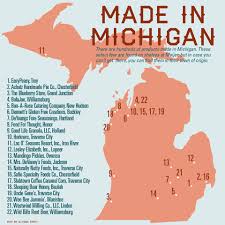 Hometowns Of Michigan Made Products Michigan Facts Michigan Fun Michigan Made Products