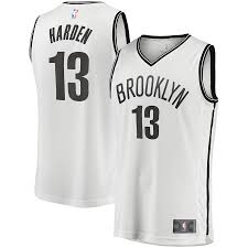 Us $42.34 1d 3h 25m. Men S Brooklyn Nets James Harden Fanatics Branded White 2020 21 Fast Break Replica Jersey Association Edition