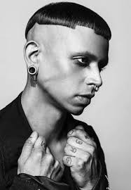 Faux hawk undercut with lines design. Undercut Messy Pomp Hairstyle Novocom Top