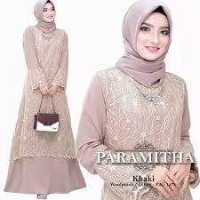 Atau saat pesta resepsi pernikahan salah satu anggota dari keluarga anda. Gamis Terbaru Dress Ibu Muslimah Trendy Murah Busana Wanita Cantik 2020 Baju Kondangan Modern Syari Gaun