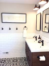 Black And White Farmhouse Bathroom Ideas Fresh Farmhouse Bath Black White And Wood Bathroom Ikea Godmorgen And Odensvik Pottery B Rustic Master Bathroom Modern Farmhouse Bathroom Bathrooms Remodel