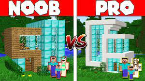 I earn commissions for purchases made through links in this post. Minecraft Noob Vs Pro Modern Diamond House Build Challenge In Minecraft Animation Youtube