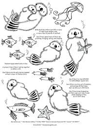 So you can be sure that the staple food of this animal is fish. Awesome Sea Printable Sea Otter Coloring Pages