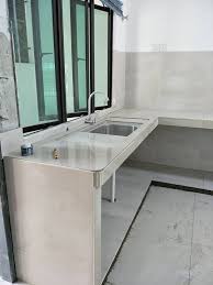 5 hari bertukang dibantu adik ntuk menyiapkan. Table Top Dapur Konkrit Desainrumahid Com