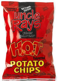 From the uncle ray's web site: Uncle Ray S Hot Favorite Hot Potato Chips Potato Chips Chips Hot Chip