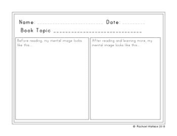 Visualization Worksheets Freebie Reading Strategies Homeschool Reading Teaching Reading