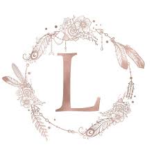 The Letter L Canvas Wall Art By Nature Magick Icanvas Monogram Art H Monogram Rose Gold Pink