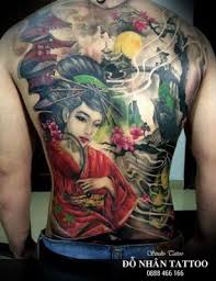 Xóa hình xăm vĩnh viễn trong thời gian ngắn nhất. Tac Pháº©m Hinh XÄƒm Co Gai Nháº­t Geisha Ä'á»— Nhan Tattoo