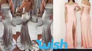 Trying On Wish Prom Dresses Fail Or Success Youtube Wish Dresses Prom Dresses Dresses