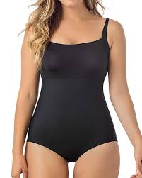 details about leonisa womens shapewear black size xl supportive bust body suits 79 757