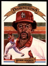 1982 Donruss Diamond Kings George Hendrick #9