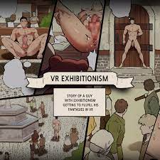 Yaoi hentai comics VR Exhibitionism. Part 1 and 2