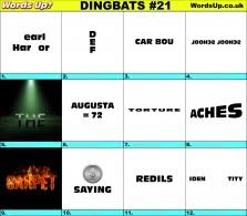 If you want some answers them scroll down to the page. Dingbats Quiz 72 Find The Answers To Over 700 Dingbats Words Up Games
